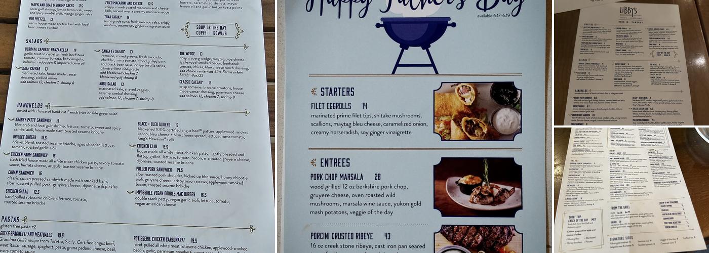 Libby's Menu