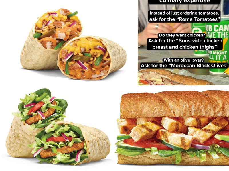 Subway Menu