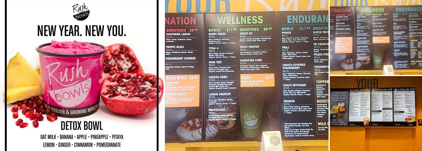 Rush Bowls Menu