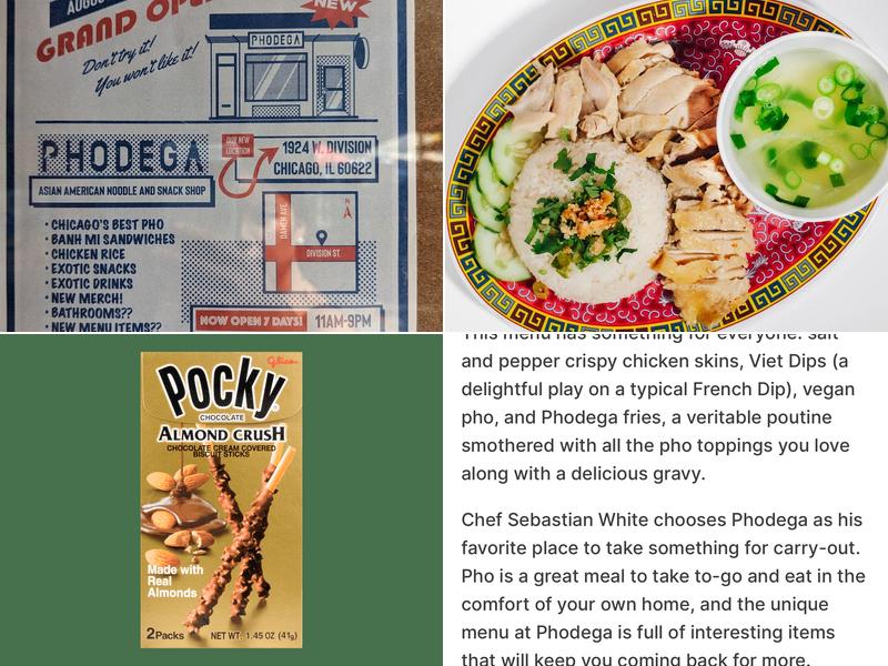 Phodega Menu