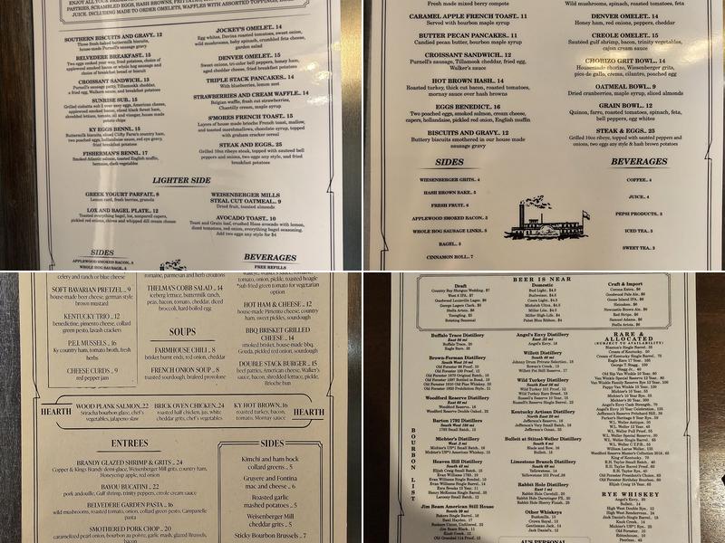 Walker's Exchange Menu