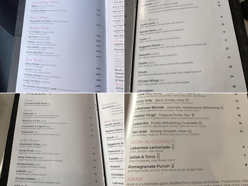 Leila Menu