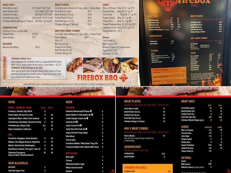 FireBox- BBQ Menu