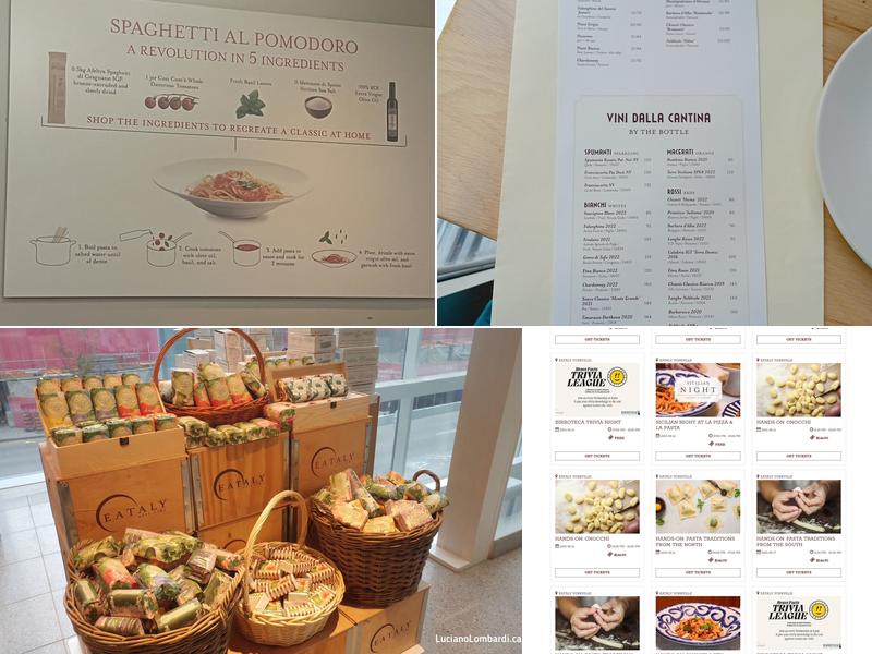 Eataly Toronto Menu