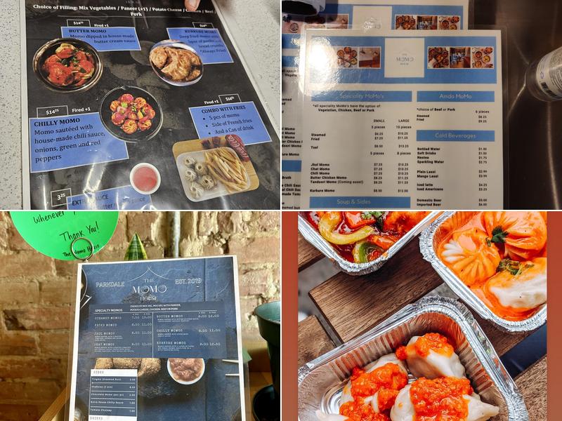The MoMo House Menu