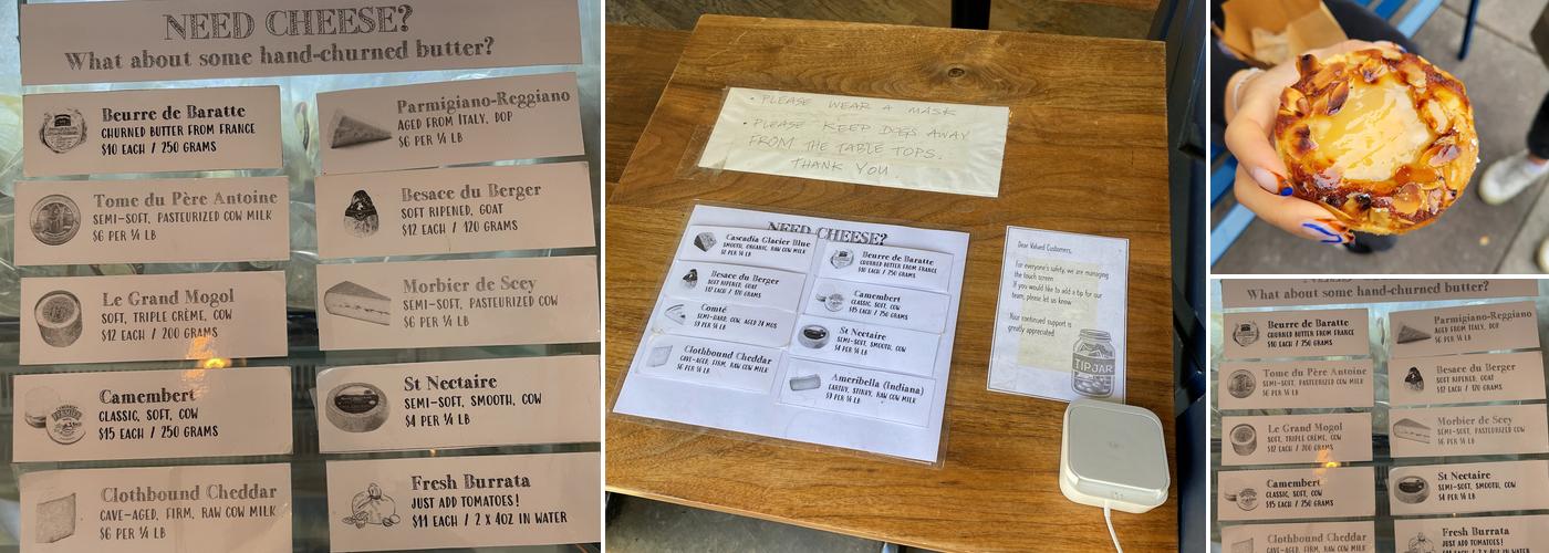 La Bicyclette Bakery Menu