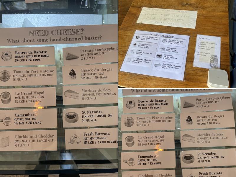 La Bicyclette Bakery Menu