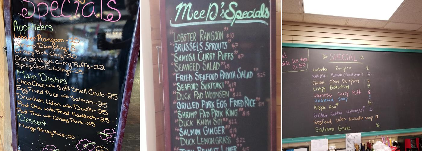 Mee-D Menu