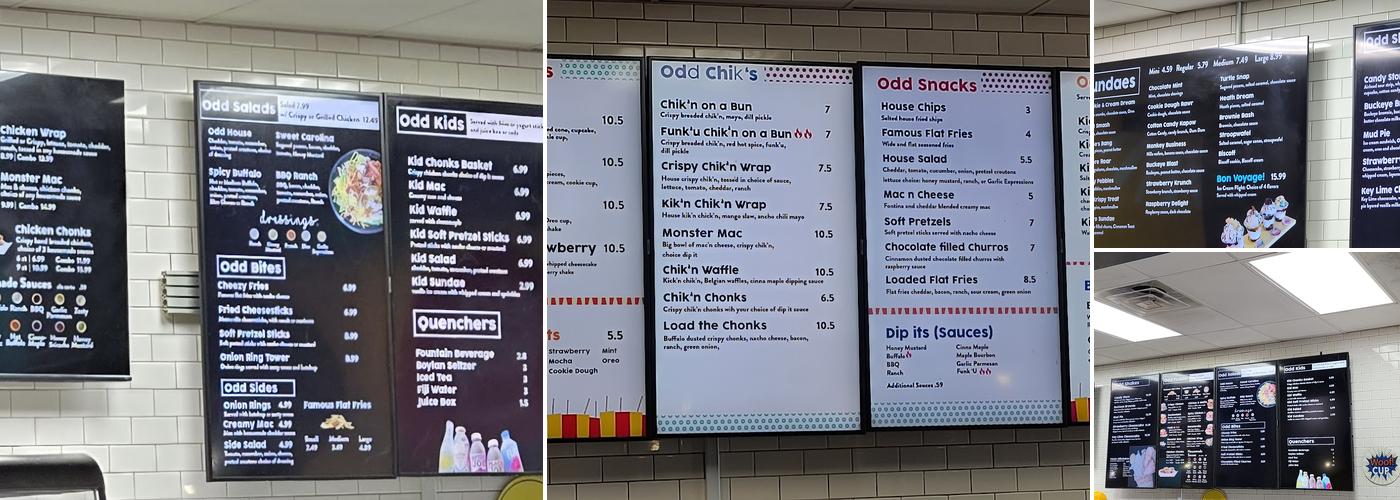 Odd Fodder Menu