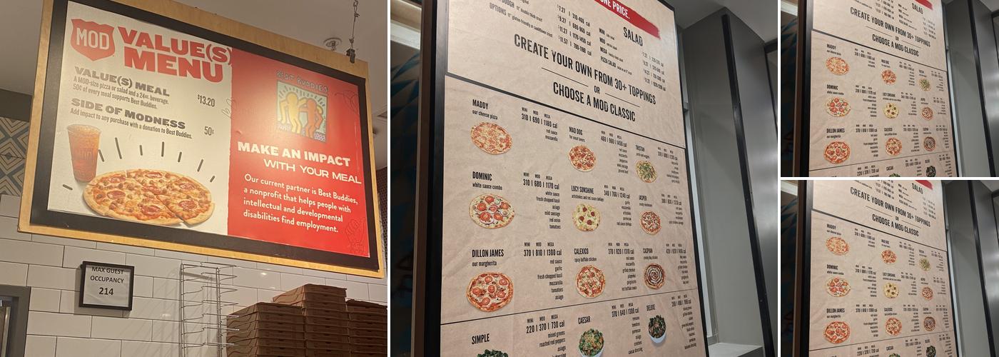 MOD Pizza Menu
