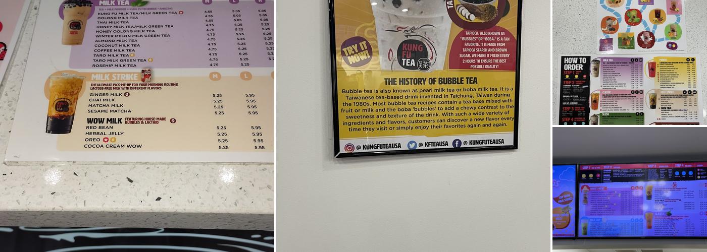 Kung Fu Tea Menu