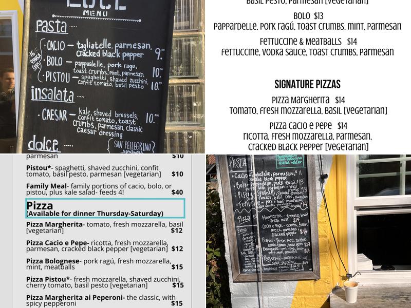 Luce Menu