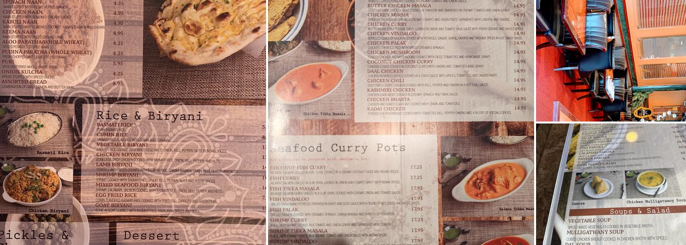 Rose Indian cuisine Menu