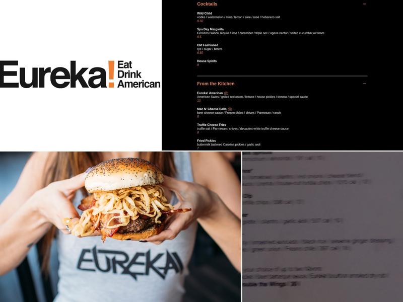 Eureka! Menu
