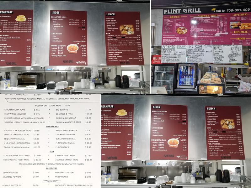 Flint Grill Menu