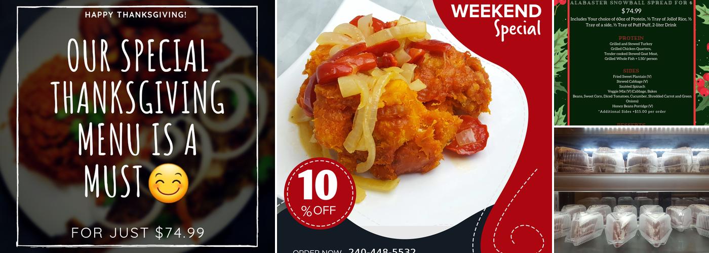 CHOBAS African Kitchen Menu