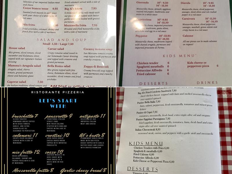 Peppone’s Ristorante Pizzeria Menu