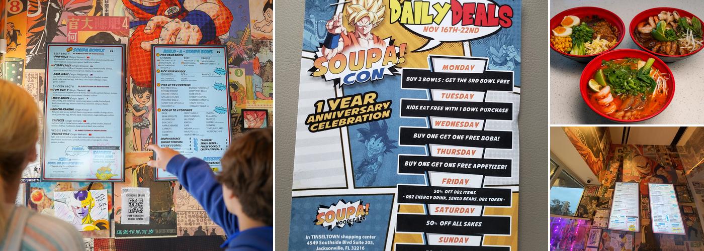 Soupa Noodle Bar Menu