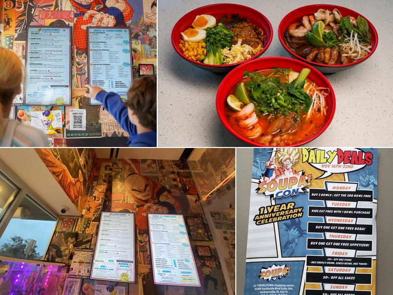 Soupa Noodle Bar Menu