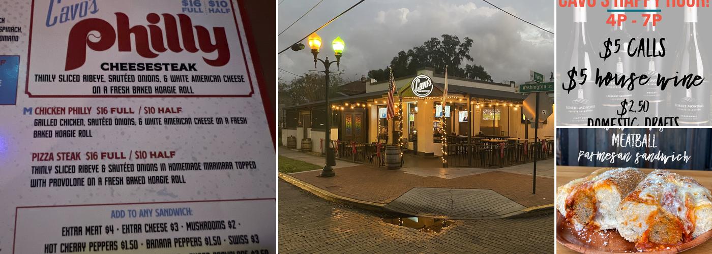 Cavo's Bar & Kitchen Menu