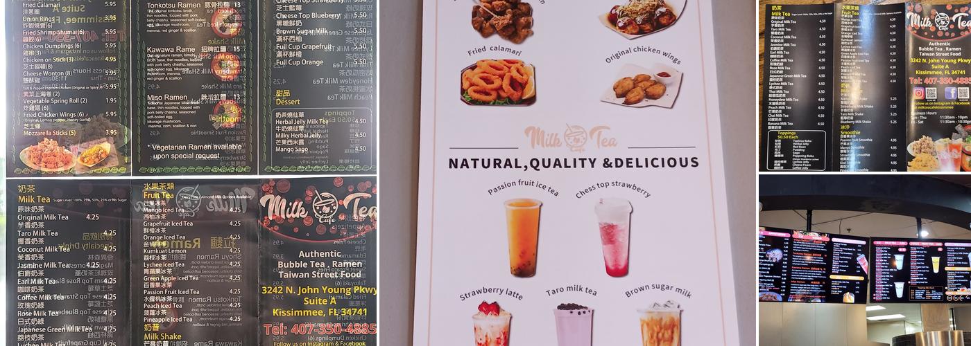 Milk Tea Cafe Menu