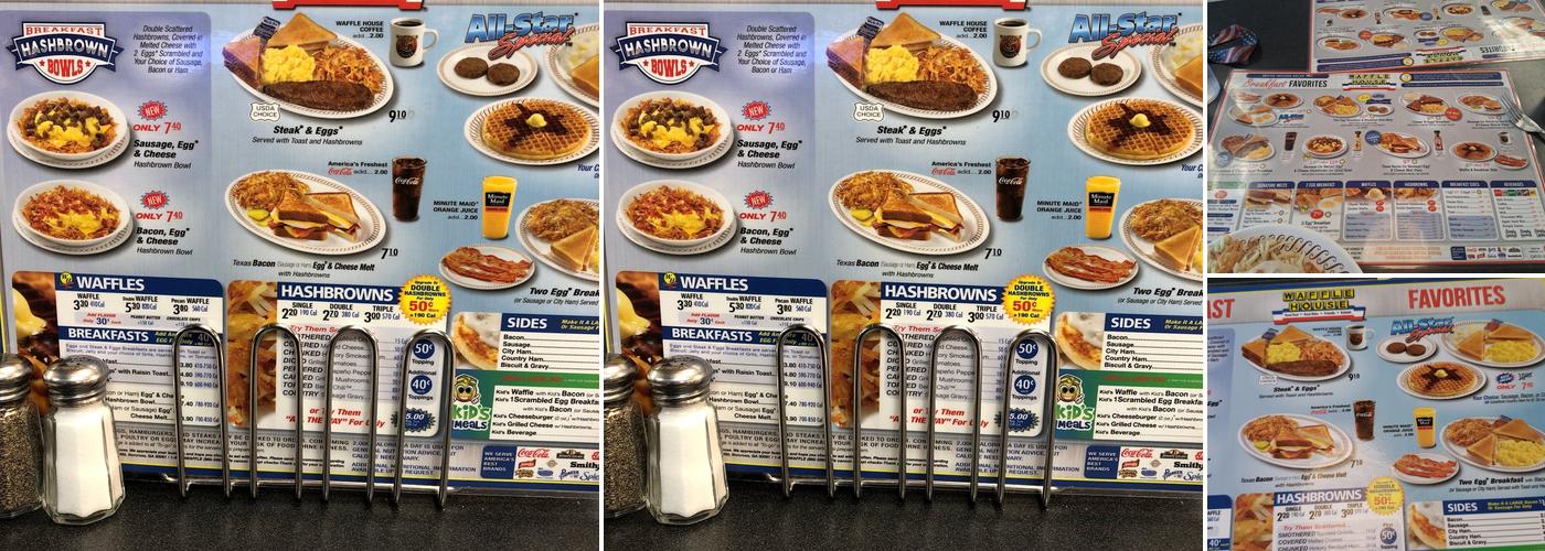 Waffle House Menu
