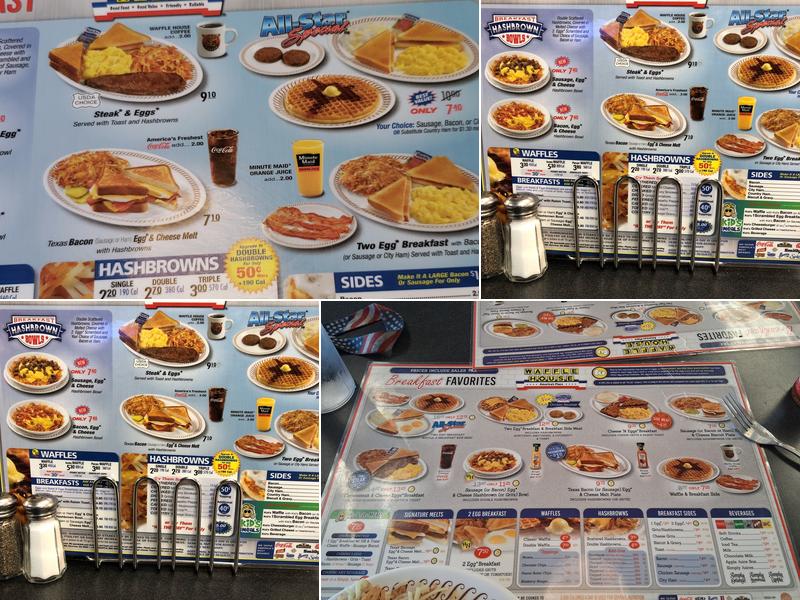Waffle House Menu