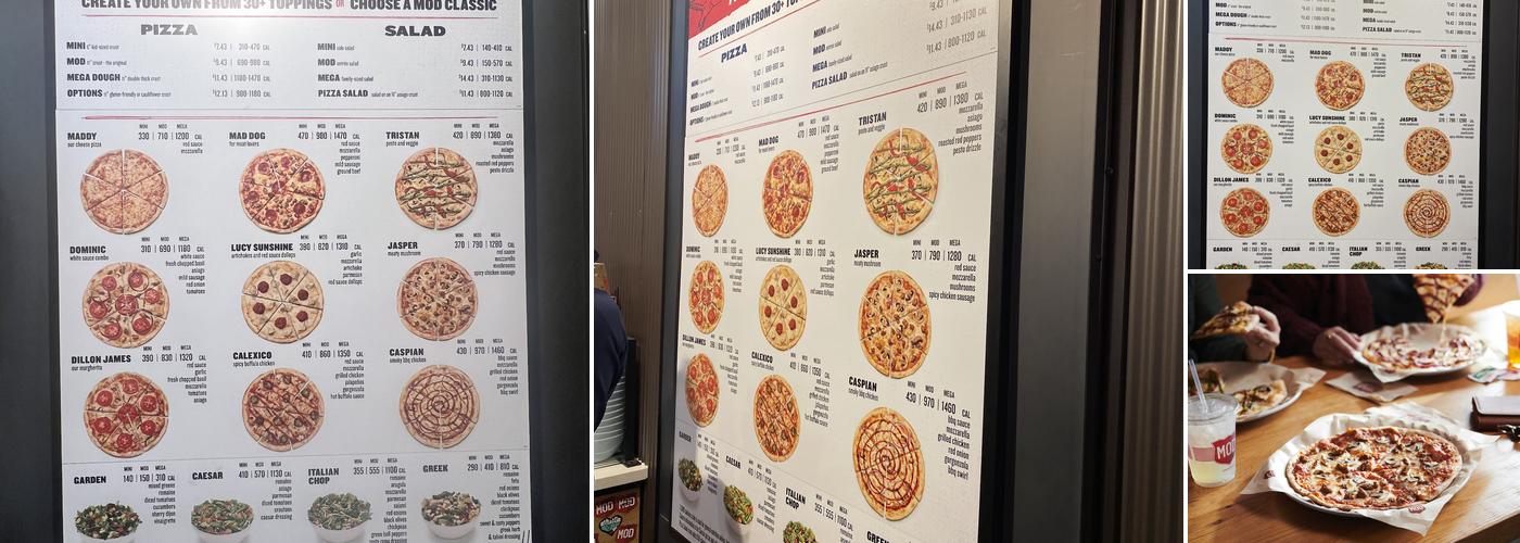 MOD Pizza Menu