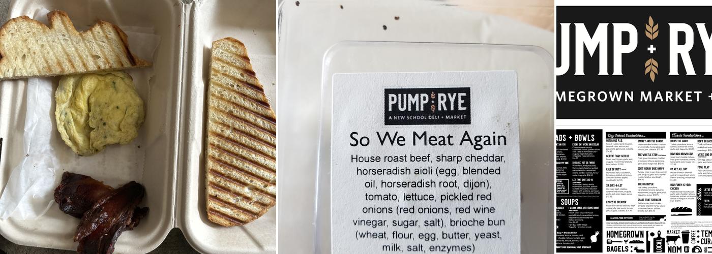 Pumpernickel + Rye Menu
