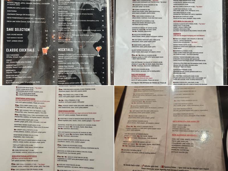 Red Hot Chilli Pepper Fremont Menu