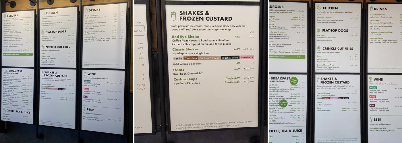 Shake Shack Menu