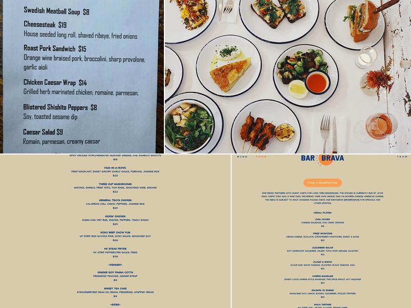 Bar Brava Menu