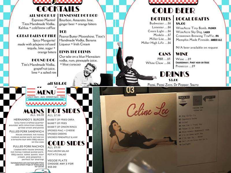 Hernando's Hideaway Menu