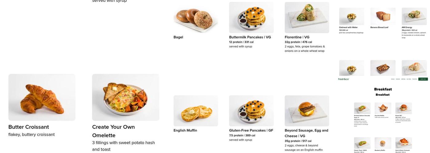fresh&co Menu