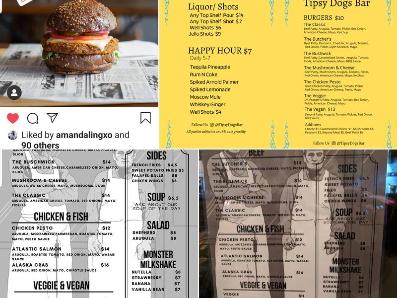 Juke Bar Menu