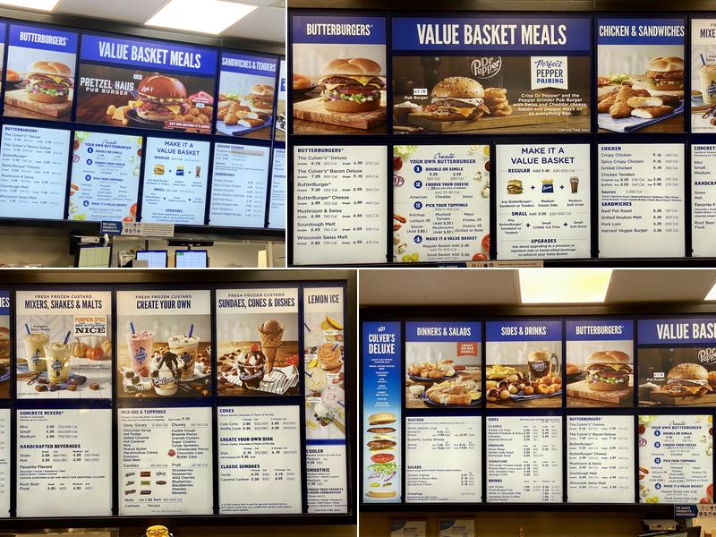 Culver’s Menu