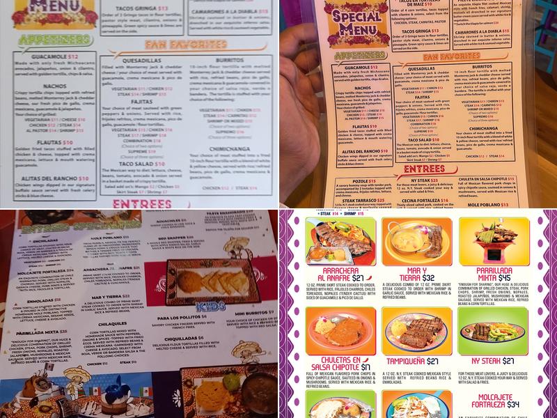 La Fortaleza Carlstadt Menu