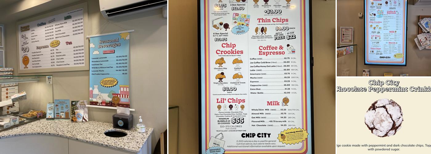 Chip City Menu