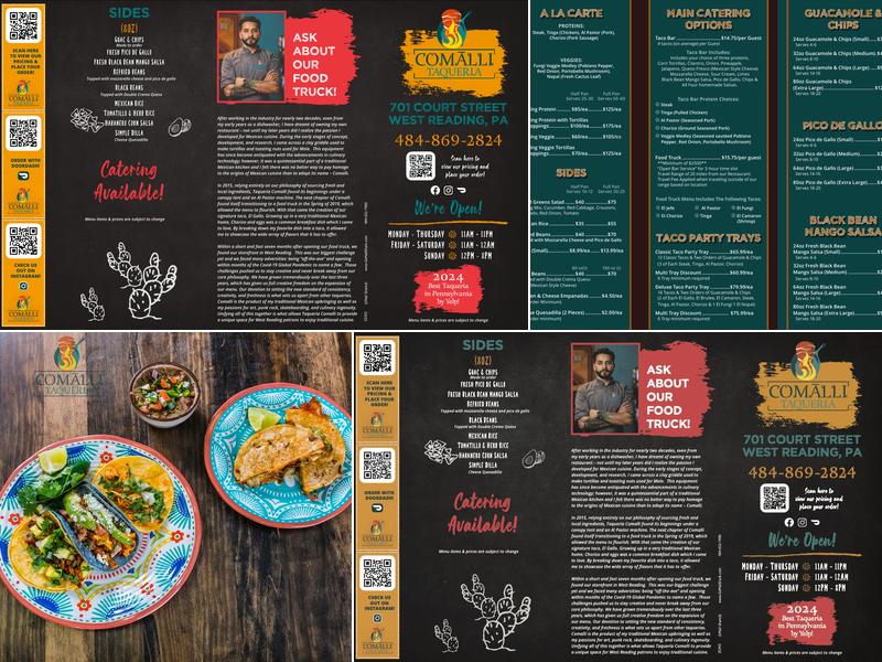 Comālli Taqueria Menu