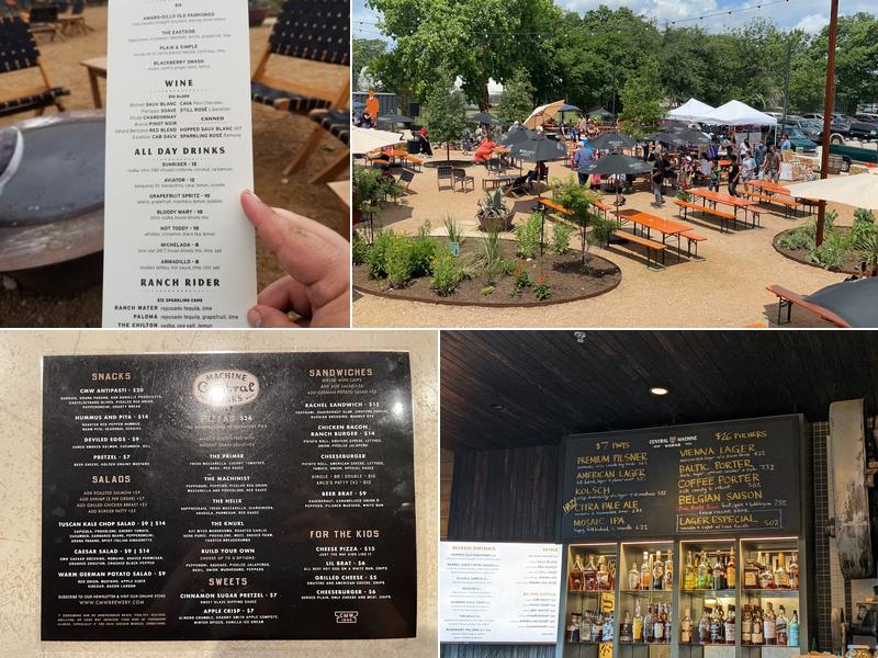 Central Machine Works Menu