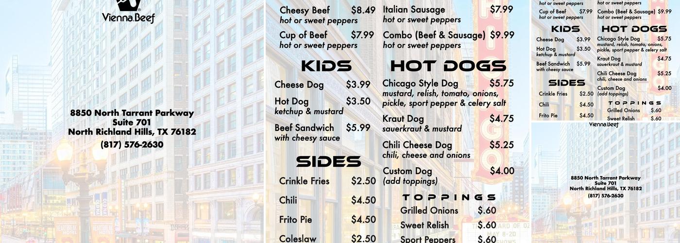 Beef Haus Menu