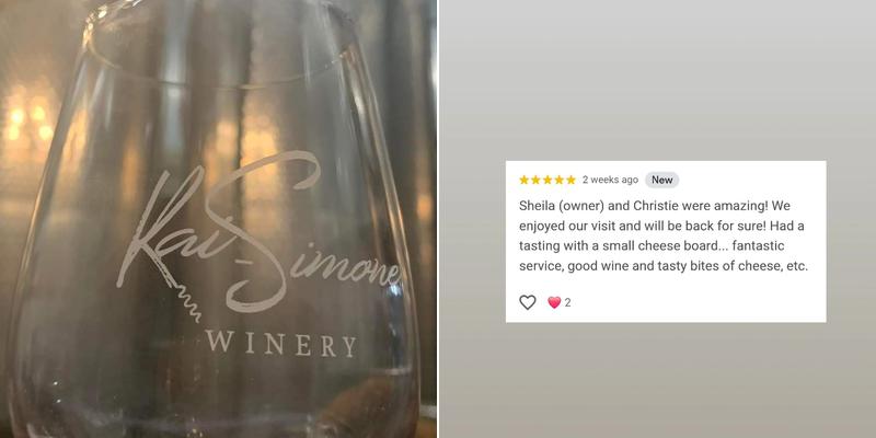 Kai-Simone Winery (must be 18 to visit) Menu