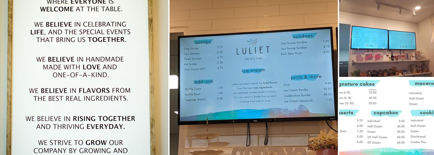 Luliet Menu