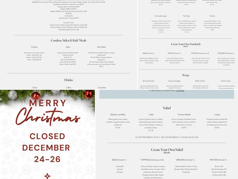 Crossroads Cafe & Catering Menu