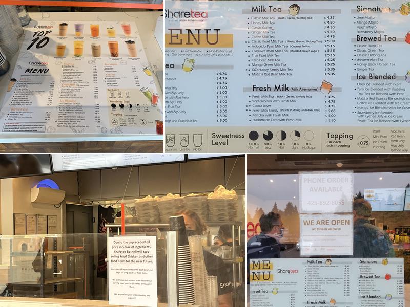 Sharetea Menu