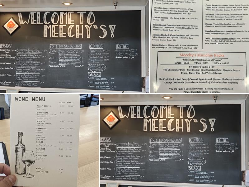 Meechy's Cheesecakes Menu