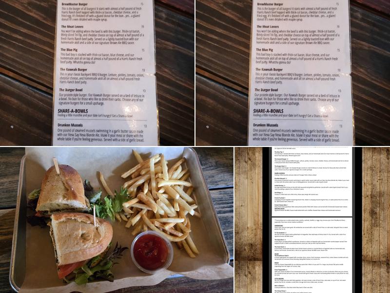 Kaweah Brewing Co. Taproom & Restaurant Menu