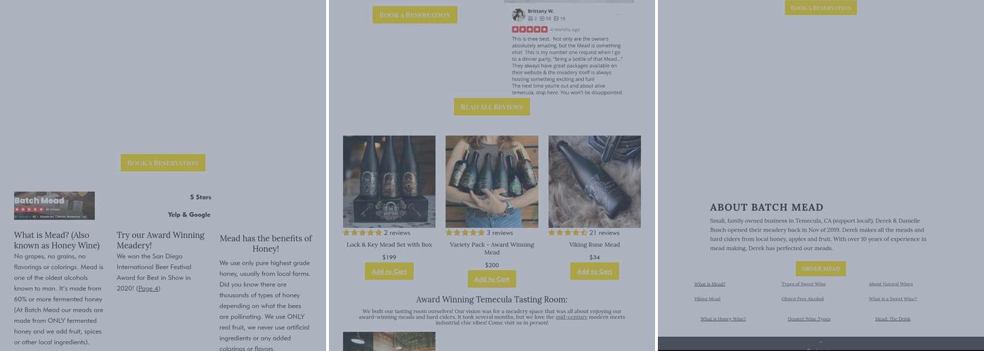 Batch Mead Menu