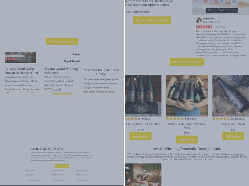 Batch Mead Menu