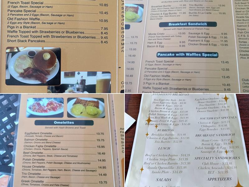 Eggsellent Cafe Menu